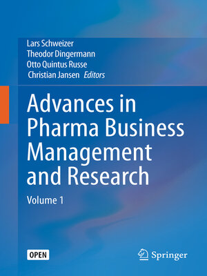 cover image of Advances in Pharma Business Management and Research, Volume 1
